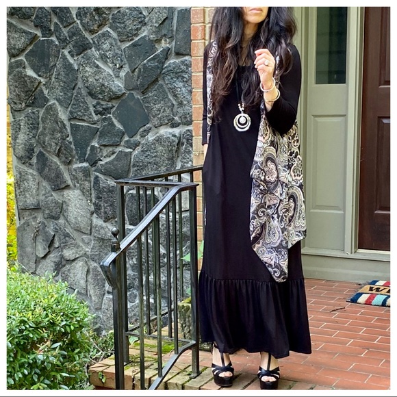 ✨LAST ONE✨Floral print open waterfall vest - Picture 10 of 11